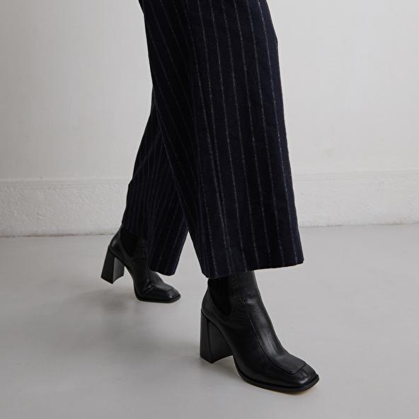 Jonak Heeled Boots In Black Leather VANTI