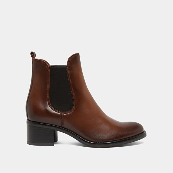 Jonak Heeled Lowboots In Suede Cognac CALCUTTO