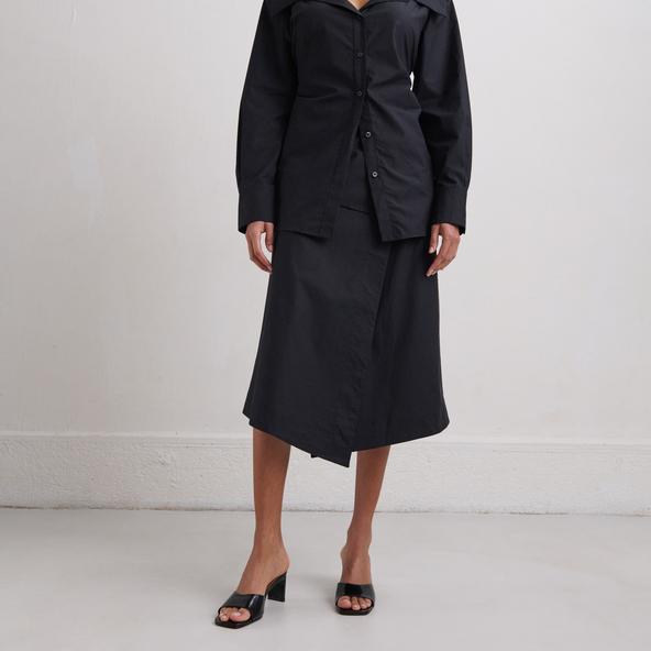 Jonak Heeled Mules In Black Leather DERIVE