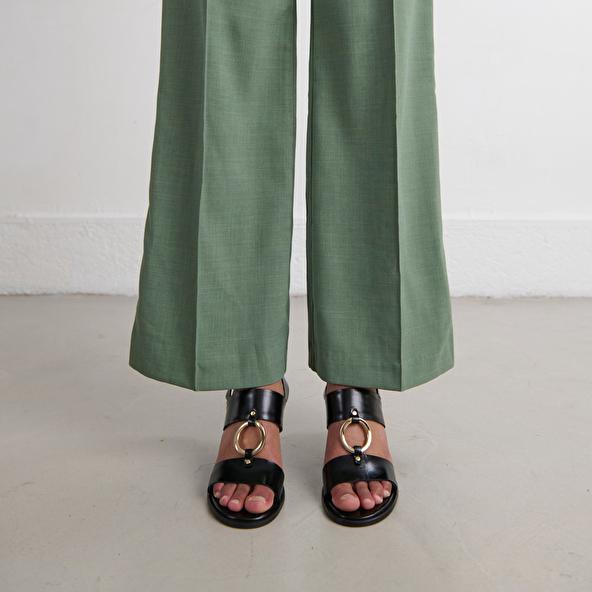 Jonak Heeled Sandals In Black Leather DORE