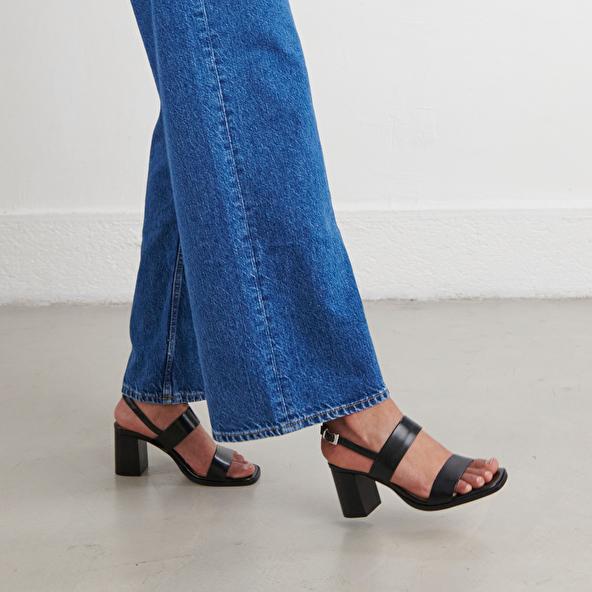 Jonak Heeled Sandals In Black Leather VALMONT