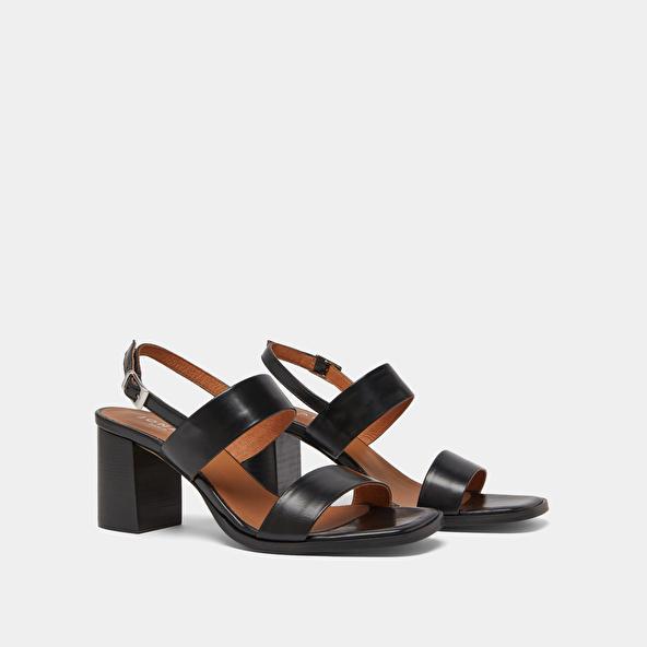 Jonak Heeled Sandals In Black Leather VALMONT