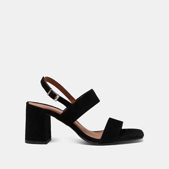 Jonak Heeled Sandals In Black Velvet VICO
