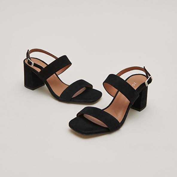 Jonak Heeled Sandals In Black Velvet VICO