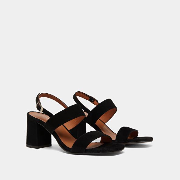 Jonak Heeled Sandals In Black Velvet VICO