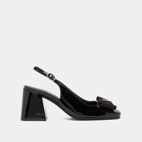 Jonak Heeled Slingbacks In Black Patent RELISE