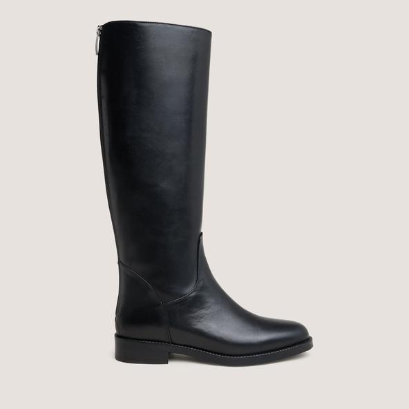 Jonak High Boots In Black Leather FLEUR