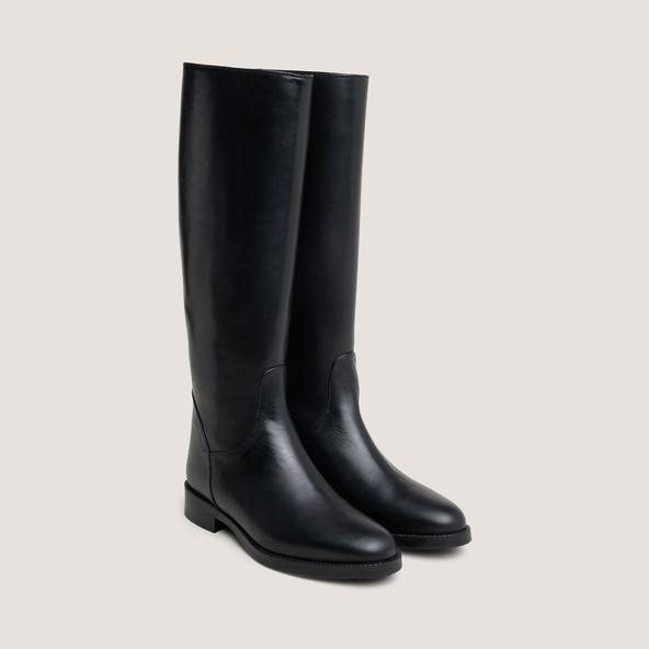 Jonak High Boots In Black Leather FLEUR