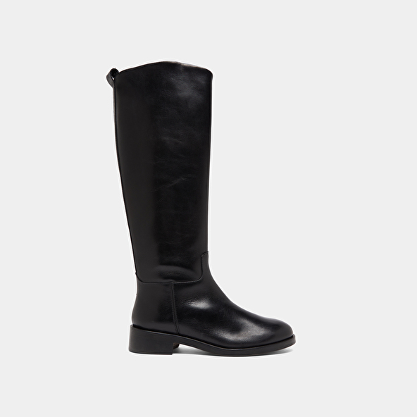 Jonak High Boots In Black Leather MACARON