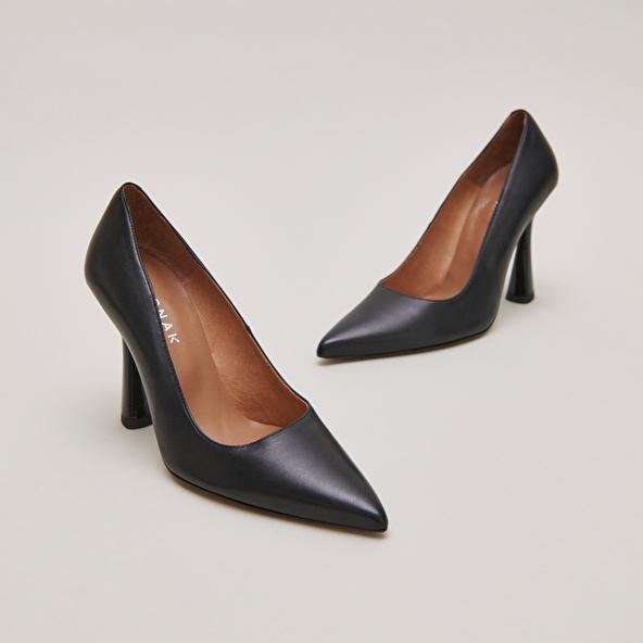 Jonak High Heel Pumps In Black Leather DABATE