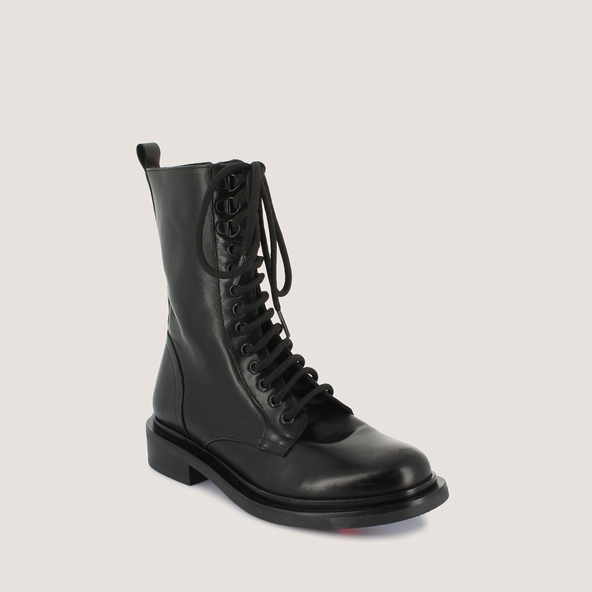 Jonak Lace-up Boots In Black Leather MATHIAS