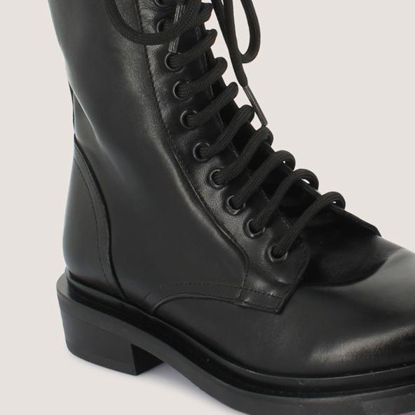 Jonak Lace-up Boots In Black Leather MATHIAS