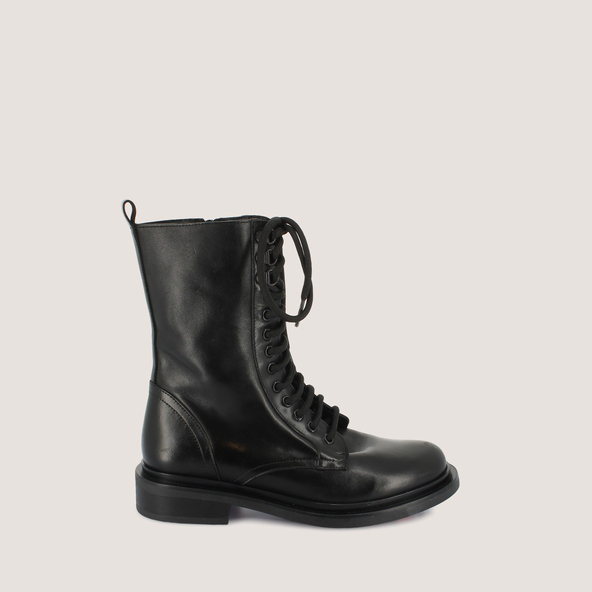 jonak Lace-up boots in black leather MATHIAS