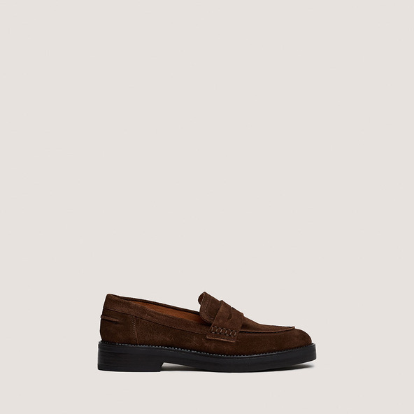 Jonak Loafers With Round Toe In Brown Suede MIRNA