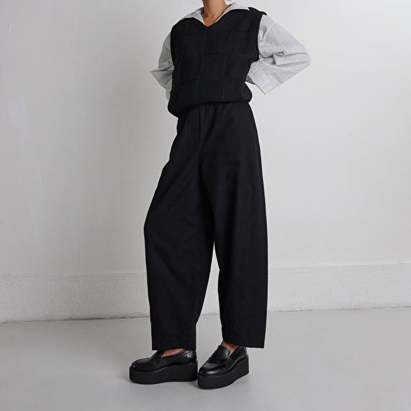 Jonak Mocassins Compensés In Black Leather ANJA