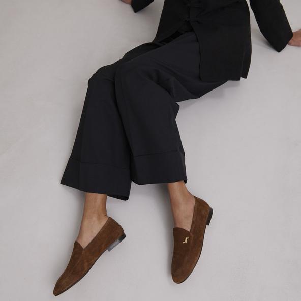 Jonak Monogrammed Loafers In Cognac Leather DATY