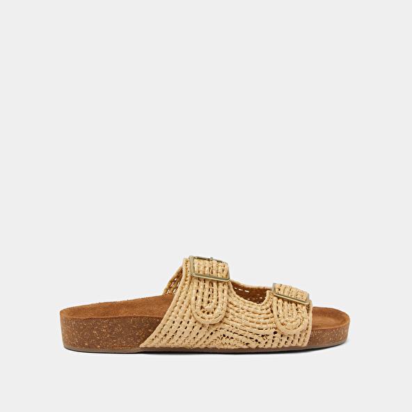 Jonak Mules With Rope And Buckle Beige KALMIE