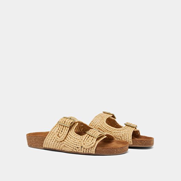 Jonak Mules With Rope And Buckle Beige KALMIE