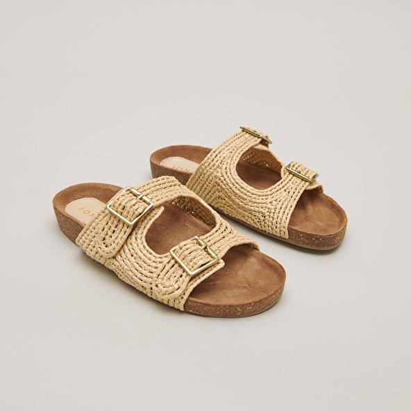 jonak Mules with rope and buckle beige KALMIE