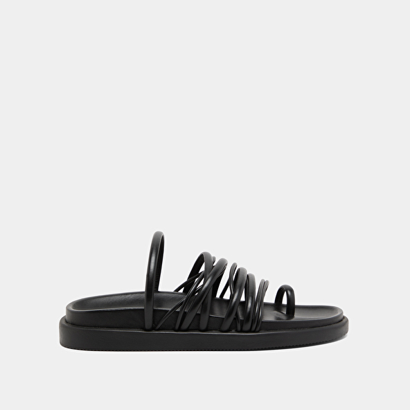 Jonak Multi-strap Sandals In Black Leather WALKMAN