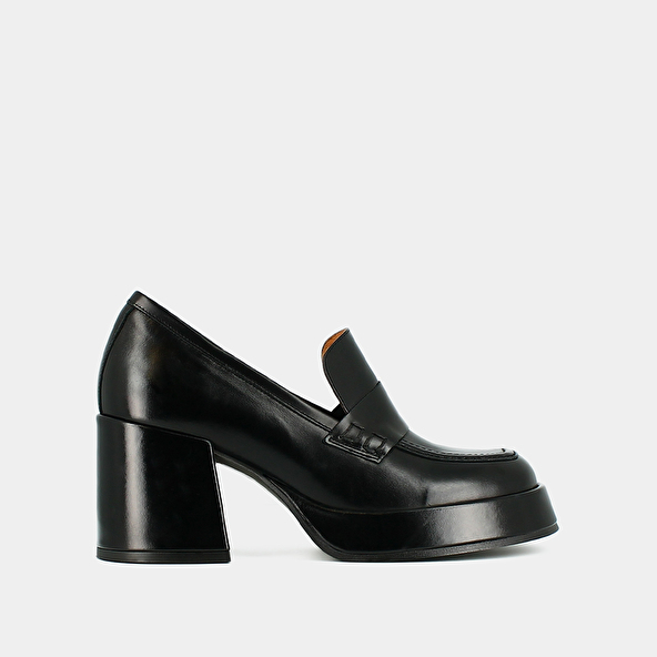 Jonak Platform Loafers In Black Leather BRAD