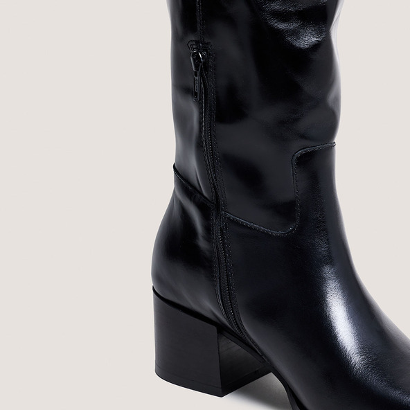 Jonak Pointed-toe Boots In Black Leather PRIERE
