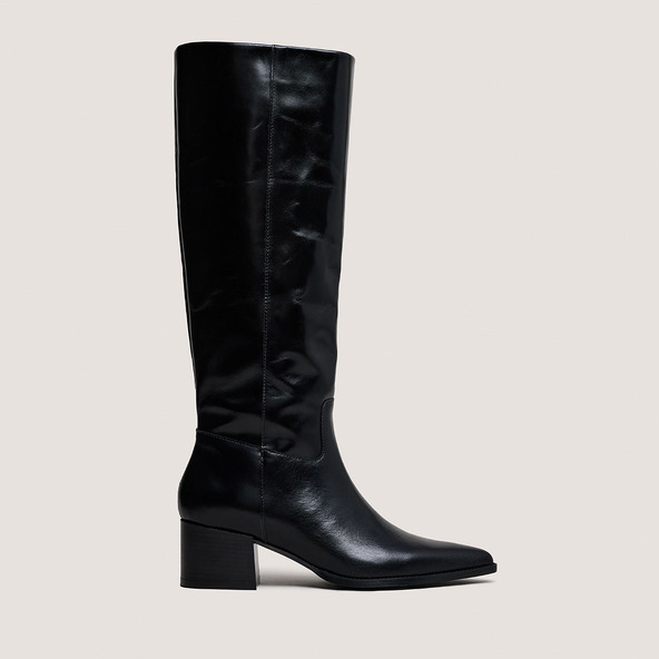 jonak Pointed-toe boots in black leather PRIERE