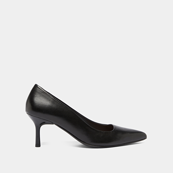 Jonak Pointed-toe Pumps In Black Leather DUNDEE