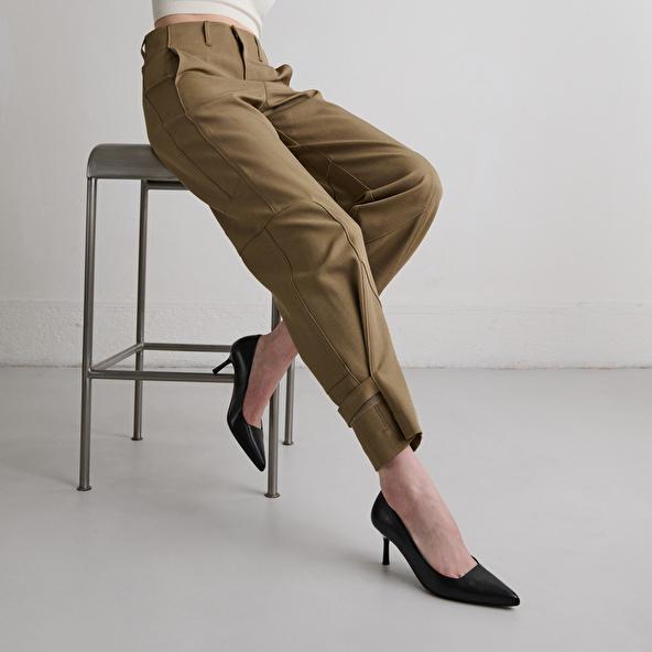 Jonak Pointed-toe Pumps In Black Leather DUNDEE