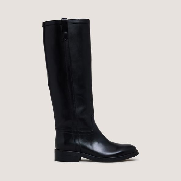 jonak Round-toe boots in black leather MARGOT