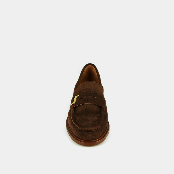 Jonak Round-toe Loafers In Brown Suede DUEDI