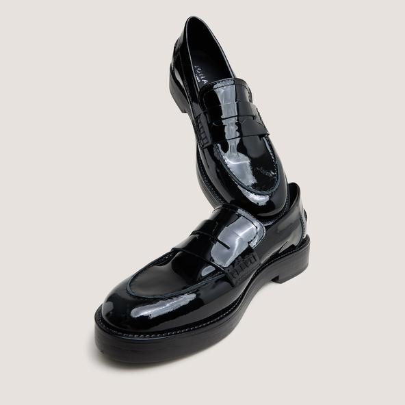 Jonak Round-toed Loafers In Black Patent MIRNA