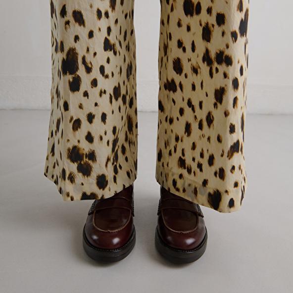 jonak Round-toed loafers in brown leather MIRNA