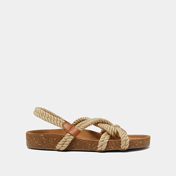 Jonak Sandals In Beige Rope WILLOW