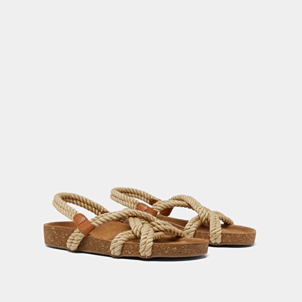 Jonak Sandals In Beige Rope WILLOW