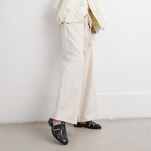 jonak Sandals in black leather AGOSTA