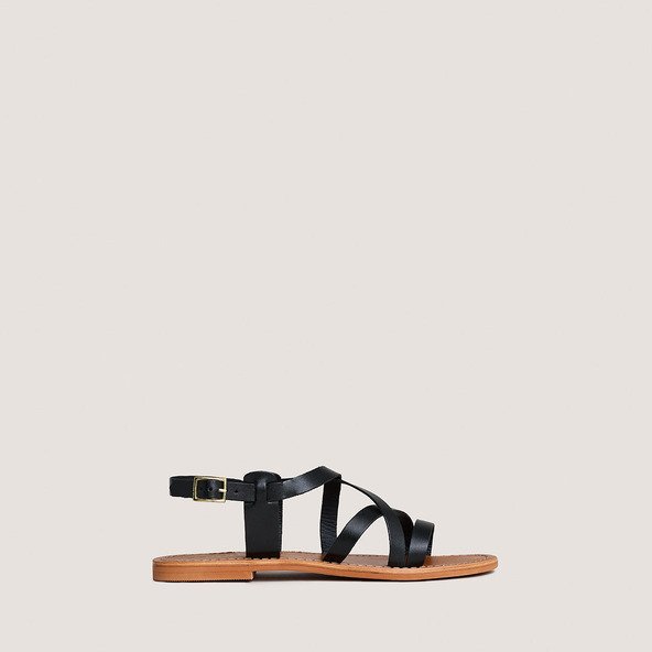 jonak Sandals in black leather WISCHIA