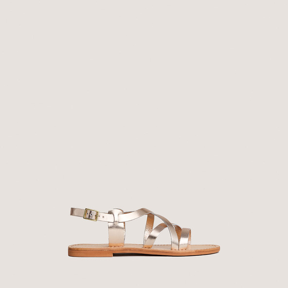 jonak Sandals in platinum metallic leather WISCHIA