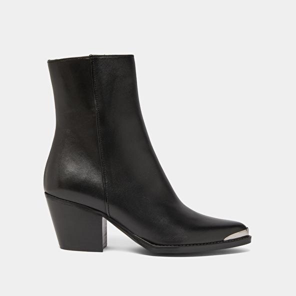 Jonak Silver-toe Boots In Black Leather DIODE