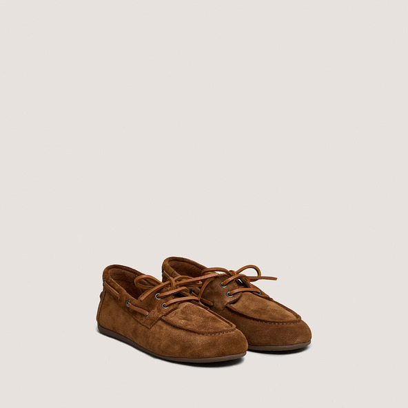 Jonak Soft Loafers In Cognac Suede LALIE