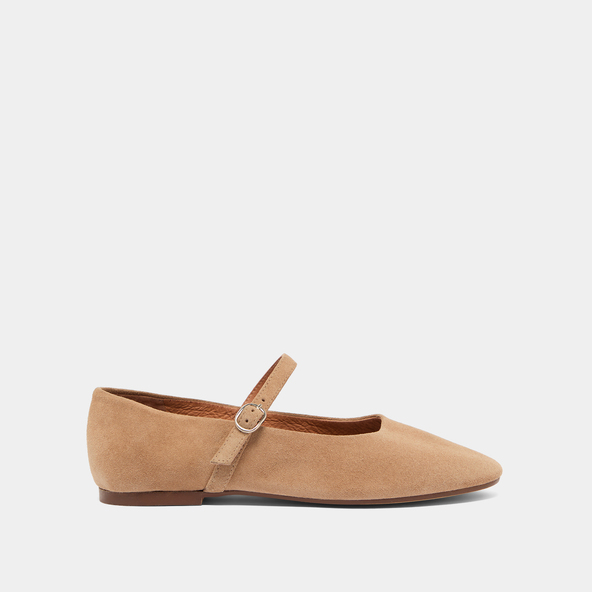 Jonak Strappy Ballet Flats In Beige Crust DRIMA