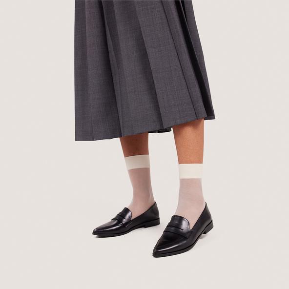 jonak Loafers with Pointed Toes in black leather AMIDA