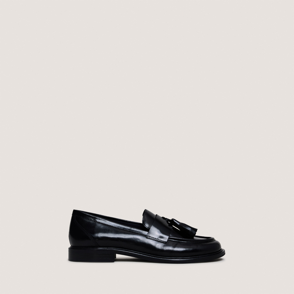jonak Loafers with tassels in black leather DAMANDE