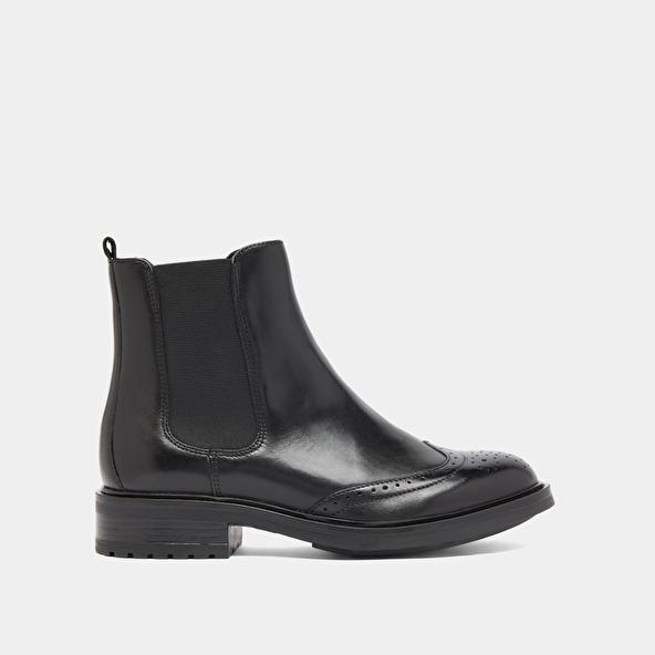 Jonak Lowboots With Elastic Straps And Openwork Details In Black Leather GADDY