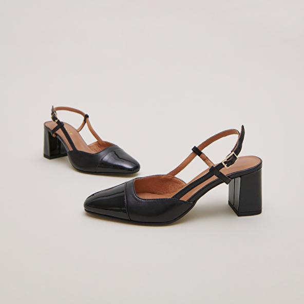 Jonak Mary Janes With Heels In Black Patent And Leather DHAPOP