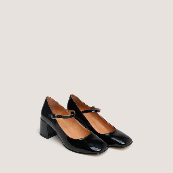 Jonak Mary Janes With Square Heel In Black Patent Leather ALIENOR