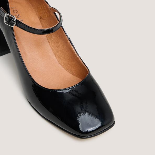 Jonak Mary Janes With Square Heel In Black Patent Leather ALIENOR