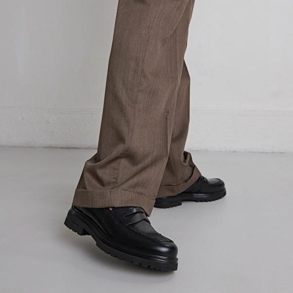 Jonak Mocassins à Semelles Crantées In Black Leather ARLO