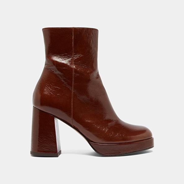 Jonak Mocassins à Talons Et Bouts Arrondis In Black Leather VOLTURA