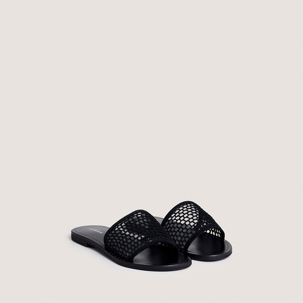Jonak Plagettes With Openwork Details In Black Mesh And Velvet WAW